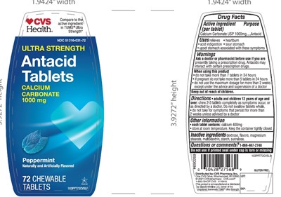 Cvs Ultra Strength Peppermint Flavor 72 Chewable Tablets (962 88 Antacid Calcium Image)